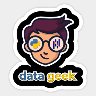 Data Geek Boy Sticker